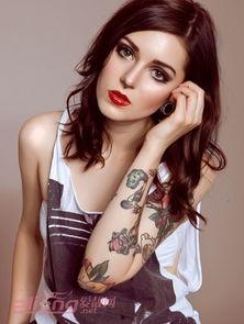 纹身图片手环女欧美,纹身图案演绎独特魅力